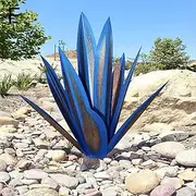 2PCS Tequila Rustic Sculpture DIY Agave Plant for Outdoor Patio Garden Yard Lawn Ornaments Yard Art Decoration