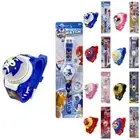 Kids Child Flashing Light Up Glow Digital Wrist Watches Gift Flip Up Watch╯
