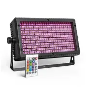 DJ Strobe Stage Light Bar, 288 RGB LED Wall Washer Light, 55 Zones Black 1 Pack
