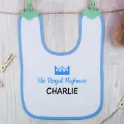 His Royal Highness Personalised Bib