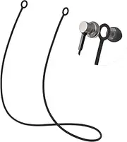 Silicone Earplugs Connector Cord - Flexible Anti-Drop Lanyard Strap for Removable Tips (1 Piece)