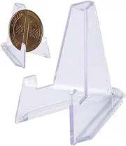Card Stands- COin Display Stand, Coin Display Easel Holder| Clear Coin Display Stand, Magnetic Card Holder, Acrylic Coin Display Holder Easel Holder For Weddings, Trade Show Displays