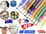 12PCS Acrylic Paint Marker Pens Permanent Art Rock Metal Glass Pebble FZ