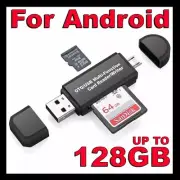 Micro USB OTG to USB 2.0 Adapter SD TF Micro Card Reader For PC Mobile Phone