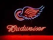 Detroit Red Wings 20"x16" Neon Sign Bar Lamp Beer Light Night Party Show