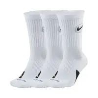 在飛比找Yahoo奇摩購物中心優惠-Nike 籃球襪 Everyday Crew Socks 白