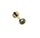 9CT YELLOW GOLD TOPAZ PIERCING STUD EARRING SPARKLY TOPAZ LABRET STUD SOLID GOLD