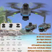 Obstacle Avoidance 5G 8K 4K GPS WiFi FPV Drone with HD Dual Camera RC Quadcopter
