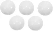 JOINPAYA 5pcs Roulette Beads Raffle Balls Roulette Ball Roulette Wheel Replacement Balls Roulett Balls Replacement Round Beads Lotterys Balls Calling Balls Bingo Balls White Acrylic