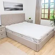 Mattress Overlay - 200x140cm Fitted Sheet with Eraser, Incontinence Backing, Bed Protective Mat, Moisture Protection, Mattress Protector 200 x 140 cm