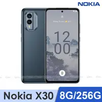 在飛比找PChome24h購物優惠-Nokia X30 5G (8G/256G) -雲霧藍