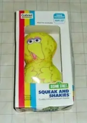 Sesame Street BIG BIRD Squeak and Shakies Vintage Toy SEALED NIB - Gabriel
