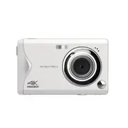 Digital Camera, 1080 FHD Photo Camera, AutoFocus 4K Digital Camera, Portable 16X Digital Zoom Camera for Teenagers Men Women Beginners Girls Boys, White