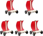 Garende 5Pcs DIY Wind Power Car Model Teaching Tool for Children School