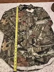 Mossy Oak Break Up Infinity Camo Vented Hunting Shirt 100% Cotton Size Medium