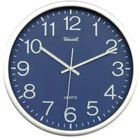 在飛比找蝦皮商城優惠-Telesonic/天王星鐘錶 簡單設計風藍色時鐘 掛鐘 日