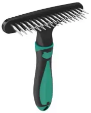 Carpet Restoration Groomer Rake Shag Rug Cleaner Green Handle