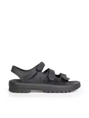 Black Velcro Strap Sandals