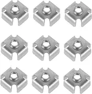 DOITOOL 50pcs Square Tube Inserts Threaded Nut Inserts for Metal Tubing Quick Release Nuts for Square Tubing
