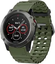 Watch Strap Compatible with Garmin Fenix 7 Sapphire Solar, Wear-Resistant, Soft Silicone Replacement Wristband Sport Bracelet for Garmin Fenix 7 Sapphire Solar.