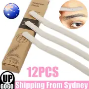 12X Eyebrow Facial Razor Dermaplaning Tool With Biodegradable Wheat Straw Handle