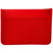 Ausinc A4 Zipped Document Folder Red