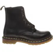 Dr Martens Womens 1460 Pascal Front Zip Ankle Boots Black
