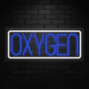 Oxygen Neon Sign for Retail Displays | LED Flex Neon | 24"W x 10"H x 1"D