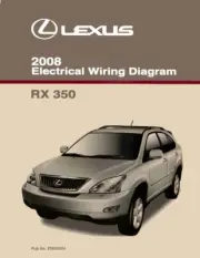 2008 Lexus RX 350 Wiring Diagrams Schematics Layout Factory OEM