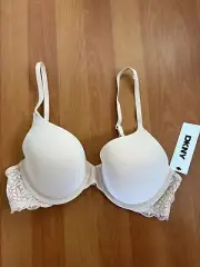 NWT DKNY T-Shirt Bra Nude Lace Back DK3251 Size 36B