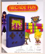 Merkury Innovations Arcade Fun Portable Gaming Console 200 Games Blue 3" Screen