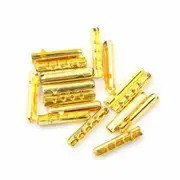 Gold 20PCS Shoe Lace DIY Replacement Aglets Heads Ends Tips Shoelaces Repair Metal