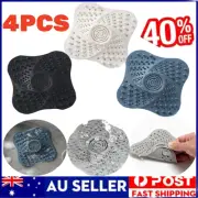 4Pcs Bathroom Drain Hair Catcher Sink Filter Stopper Plug Strainer Shower Cover
