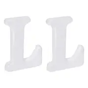 Foam Letters L Letter EPS White Polystyrene Letter Foam 100mm/4 Inch, Pack of 2