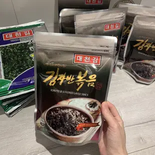 【韓國代購】 🇰🇷大川海苔 整張 20g（5片）海苔酥60g 5包組合 韓國傳統國民海苔
