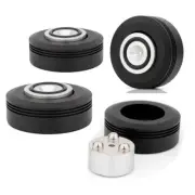 4pcs Aluminum Alloy HIFI Speaker Amplifier Feet Pad with Balls Shock Absorber