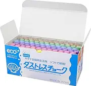 Nippon Rikagaku DCC-72-6C Dustless Chalk, 6 Colors, 72 Pieces