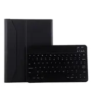1130B Detachable Bluetooth 3.0 ABS Brushed Texture Keyboard + Lambskin Texture Leather Case for iPad Pro 11 inch (2018) with Three-gear Adjustment / Magnetic / Sleep Function(Black)