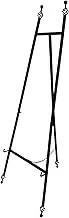 Metal Easel Stand with Chain Support for Mirror,Iron Floor Easels for Display Wedding Sign,58 Inch Adjustable Arts & Crafts Easels(Black)