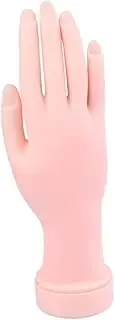 Healeved Practice Hand Model for Nail Art Realistic Fake Hand Nail Tips Insertion Manicure Training Tool Reusable Set