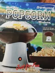 Brentwood Football Shape Popcorn Popper Hot Air Popcorn Maker NIB