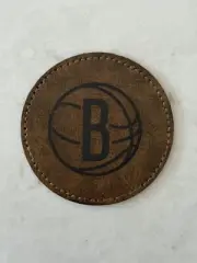 Brooklyn Nets 2.5 Inch Leather Iron-On Patch For Hats & Clothes