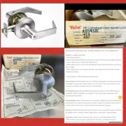 Yale - AU5422LN 626 -Corridor HD Cylindrical Lock, Augusta Lever, STAINLESS NEW