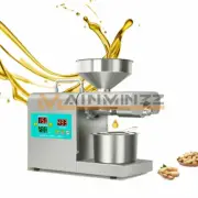 Automatic Oil Press Machine Peanut Cold Hot Seed Oil Extractor TEMP Control M37