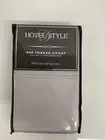 Hotel Style Pillowcases KING 600 Thread Count Set of 2 100% Cotton Silver Grey