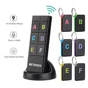 TH104 Wireless Key Finder RF Key Locator Pet Tracker Wallet Tracker Remote Control 1 RF Transmitter 6 Receiver