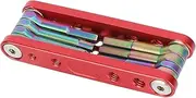 CAMVATE 3612 Foldable Multifunctional Tool with Allen Keys and Screwdrivers (Red)