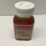 Winsor & Newton Cold Pressed Linseed Oil 2.5 Fl oz 74 ml Bottle NOS