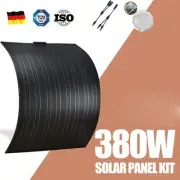 380W Flexible Solar Panel 12V Portable Power Mono Camping Home RV Battery Charge