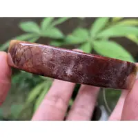 在飛比找蝦皮購物優惠-18.08圍多彩色紅黃天然玉石紅珊瑚玉菊花石手鐲玉鐲鐲子手環